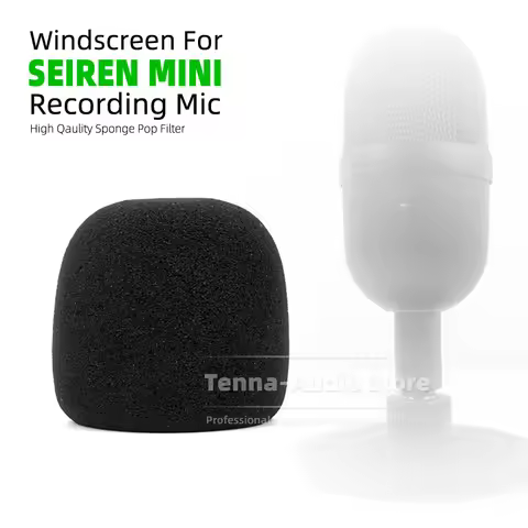 Black Microphone Windscreen Dustproof Foam Screen Windproof For Razer Seiren MIni Pop Filter Sponge 