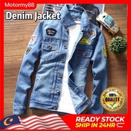 [MY] Men Fashion Slim Denim Jacket Jeans Coat jaket seluar jeans lelaki