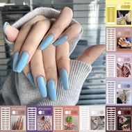 Long Fake Nails Set French Nail Diy Design Decorative Nail 13 Fake Colors H3v1