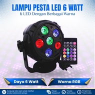MITSUYAMA 6 WATT RGB LED DISCO SPOTLIGHT COLORFUL PARTY LIGHT 6 LED RGB DISCO SPOTLIGHT Disco Light