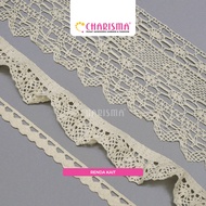 Charisma Cream Crochet Lace - Knit Lace 1cm, 3cm, 8.5cm Wide / Price per 1 Yard (90cm)