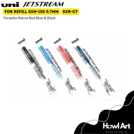 Uni Jetstream Refill 0.7mm SXR-C7 For Refill jetstream pen SXN-150-07 black red blue