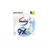 WALCH 9X Anti-Bacterial Laundry Capsule (Plant-Based + 9X Cleaning Power + Added Walch Disinfectant 