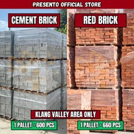 (1 Pallet) Sand Brick Cement Sand Brick Cement Block Red Brick Batu Pasir Batu Bata Simen Batu Merah