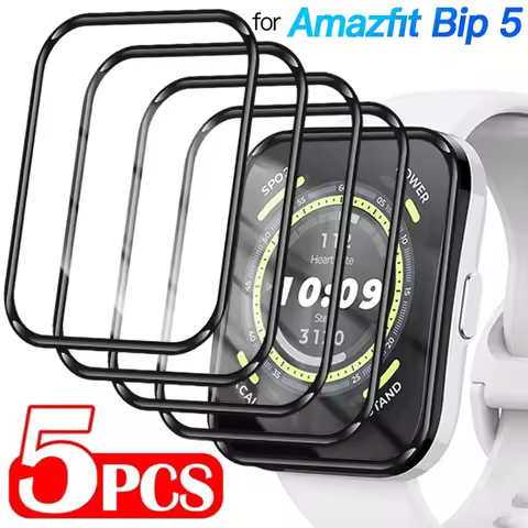 For Amazfit Bip 5 Screen Protector Curved Film for Amazfit Bip5 Smartwatch Smart Watch Anti-scratch 