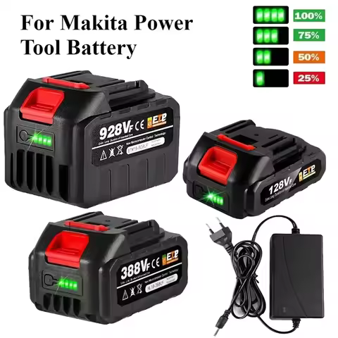 18V 388VF 22500mah 15000mAh 928VF 128VF Rechargeable Lithium Ion Battery For Makita BL1830 BL1840 BL