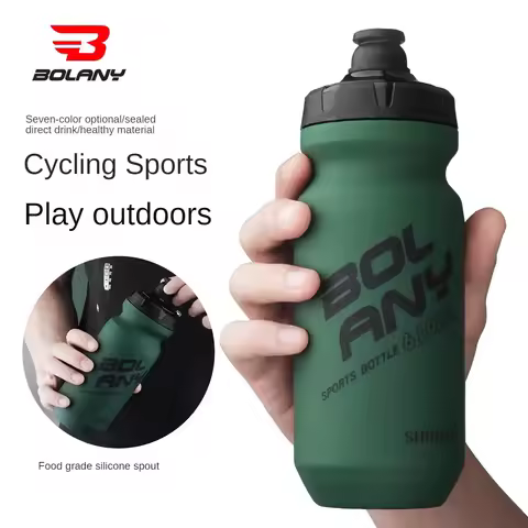 610ML Sports Water Bottle Rubber Paint Plastic Squeeze Bottle for Bicycles Portable Outdoor Cycling 