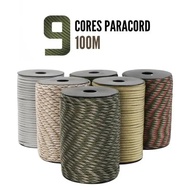 Umbrella Rope, 550 Rope, Military Rope, Outdoor Rope, Tent Rope, Parachute Rope, Survival Rope, 9-Co