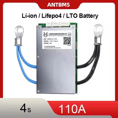 Professional BMS ANT 4S 110A BMS with BT UART Peak 150A Current Low Temp Cutoff for LiFePO4 Li-ion 1