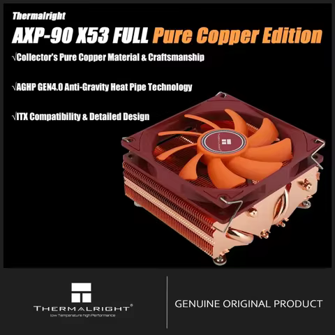 Thermalright AXP-90 X53 FULL CPU Air Cooler HTCP/Low Profile Pure CPU Cooler Premium Copper ITX Comp