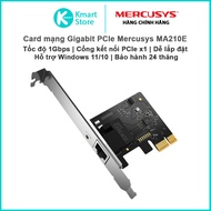 Mercusys MA210E Gigabit Network Card | Speed 1Gbps | PCIe standard x1 | Windows 10/11 |