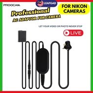 Proocam Dummy Battery Nikon Camera Battery AC Adapter EN-EL14 EN-EL15 EN-EL25 D750 D800 ZFC Z30 Z50 
