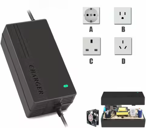 Lithium Battery Charger 60V 5A 8A 10A Smart Charger for 16S 67.2V 17S 71.4V Li-ion Battery Pack 20S 