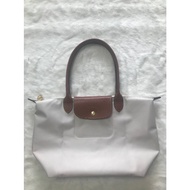 100% Authentic Longchamp Women bags Le Pliage Original Dumpling bag Small Size Long handle Nylon Shoulder Bag folded Shopping Bag 2605089555 White color made in France