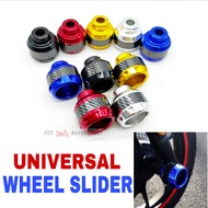 Wheel Slider Universal Protector EX5 Lagenda SYM FZ150 R15 LC135 Y15ZR Y16ZR NMAX NVX VARIO FZ150I RS150 CNC ALLOY Protector Slider Motor Accessories