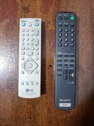 Sony TV Remote and LG VCR Remote Control  Sony 電視搖控 LG 錄影機搖控