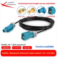 8. FAKRA Waterproof SMA Male Female Head RG174/1.5/302 IP67 Waterproof Car 360 Panoramic Camera Cabl