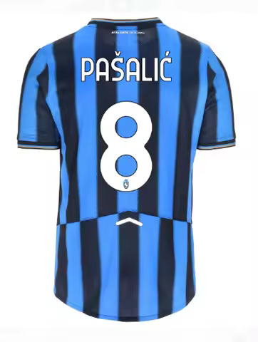 Top Atalanta 25-26 Season Home Kit Jersey Short Sleeve T-Shirt 3Ds Adult Youth Kids Outdoor Sport Qu