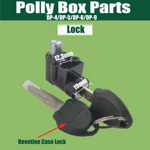 Ebike Reention Polly Battery Case Lock & Key Parts 4Pins / 5Pins connecor DC plug For Polly DP-4/Pol