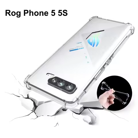 For Asus Rog Phone 5 ZS673KS Case Air Cushion Shockproof Airbag Silicone Soft TPU Back Cover Case fo
