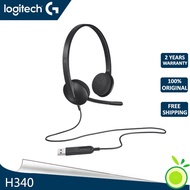 Logitech h340 ชุดหูฟังไมโครโฟนพร้อมไมโครโฟน USB