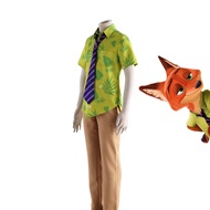 Zootopia Fox Nick Cosplay Costume Set Anime Cartoon Adult Childrens Cosplay Outfit Crazy Animal City