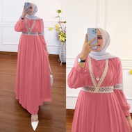 100% NEW BAJU GAMIS MUSLIM SYARI TERBARU 2021 2022 MODEL BAJU PESTA