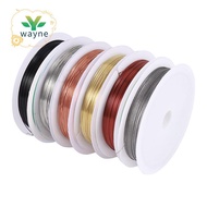 6 Pack Jewelry Beading Wire for Jewelry Making Supplies and Craft (24 Gauge)
