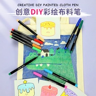 1 ️ ⃣ 1 ️ ⃣ 1 ️ ⃣ Fabric Pen Waterproof Graffiti Pen Fabric Pen Hand-Painted diy Non-Fade T-Shirt Gr