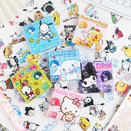 Cute Cartoon Stickers Melody Kuromi Handbook Stickers Cinnamon Dog Pacha Dog Boxed Stickers Stickers