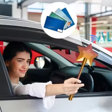 3D Printed Star Wand Tap To Pay Star Magic Wand Credit Card Holder Tap-to-Pay Credit Card Portable W