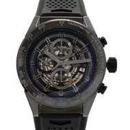 近全新 TAG Heuer Carrera Calibre Heuer 01 CAR2A90.FT6071 陶瓷橡膠錶帶黑色自動腕錶黑色錶盤 1829 [二手] TAG HEUER