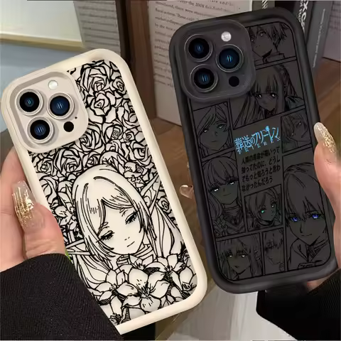 Frieren Flower Puzzle Phone Case For iPhone 17 Air 16 16E 15 14 13 12 11 Pro Max X XS X S Max XR SE 