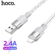 HOCO X99 Transparent Silicone USB-L Charging Data Cable 2.4A Fast Charging Data Cable For Phone15 14