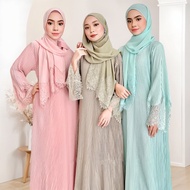 Abaya pleated Allium dresses lace sleeves ABAYAS Muslim Jubah Muslimah Cantik abaya Premium baju ray
