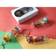 GANTUNGAN Bottled Ship Keychain Sailing Ship Keychain Unique Keychain Sailor Keychain