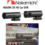 Nakamichi ND49W 2K HD Dual Dash Cam Front & Rear Car * READY STOCK *