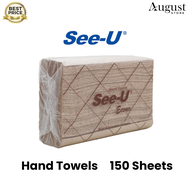 Tisu Tissue See-U Econoc Coklat Isi 150 Sheets / 1 Ply / Tissue Dapur Minyak / Tisu Murah