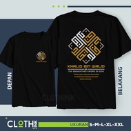 Khalid bin walid Da'wah T-Shirt Kaligraphy Kufi Khalid bin walid T-Shirt