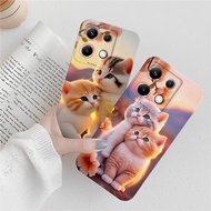 Golden Case [07] Softcase REDMI NOTE 13 4G/5G/REDMI NOTE 13 PRO 4G/5G/ POCO M6 PRO Cute Cat Motif - 