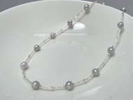 滿天星 天然海水珍珠 akoya 真多麻 華麗 項鏈