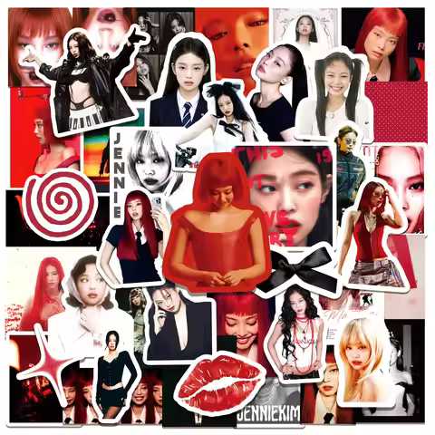 50Pcs Jennie Stickers Jennie Ruby DIY Stickers Scrapbooking Phone Luggage Skateboard Waterproof Deca