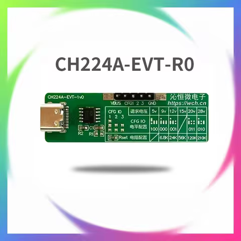 CH224 CH224A Development Board CH224A USB PD3.2 USB Power Delivery Fast Charging Protocol Evaluation