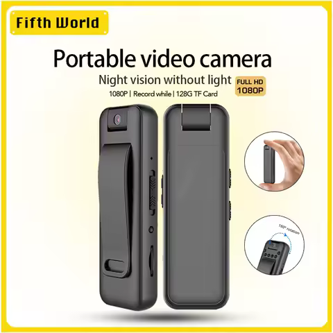 VIRAN Mini Camera Full HD 1080P Micro Body Camcorder Night Vision DV Video Voice Recorder With 180 R