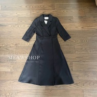 เดรสทรงสูทตัวยาว เรียบหรูดูแพง ชุดทำงานผู้หญิง ออกงาน ไปงาน สีดำ ขาว ชมพู Blazer สูทแฟชั่น ชุดสาวออฟ