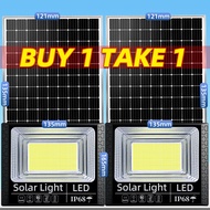 KKSKY ไฟโซล่าเซลล์ 1แถม1 solar light 5000W 20000W 80000W 100000W led สปอร์ตไลท์ IP68 โคมไฟโซลาเซลล์ 