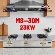 CHELSTAR 3 BURNER MANUAL HIGH PRESSURE COMMERCIAL STOVE 23KW MS-30M