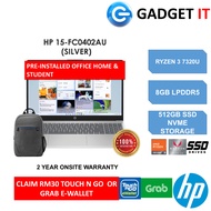 HP LAPTOP 15-FC0402AU / 15-FC0584AU / 15-FC0585AU (RYZEN 3 7320U,8GB,512GB SSD,15.6" FHD,AMD RADEON 