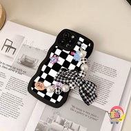 Gc21 SOFTCASE Silicone LITTLE MONSTER HANDGRIP Ribbon Beads FOR REALME C1 A3S C2 A1K 3 5 5I 5S 6 8 P
