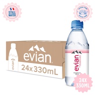 evian Natural Mineral Water (24 x 330ml Carton)